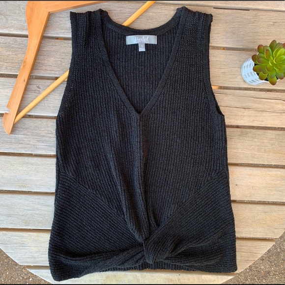 Marled Sweaters - Marled | 🖤 Front Twist Sweater Tank